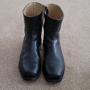 Black Leather Boot